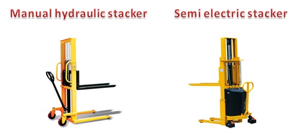 Manual hydraulic stacker