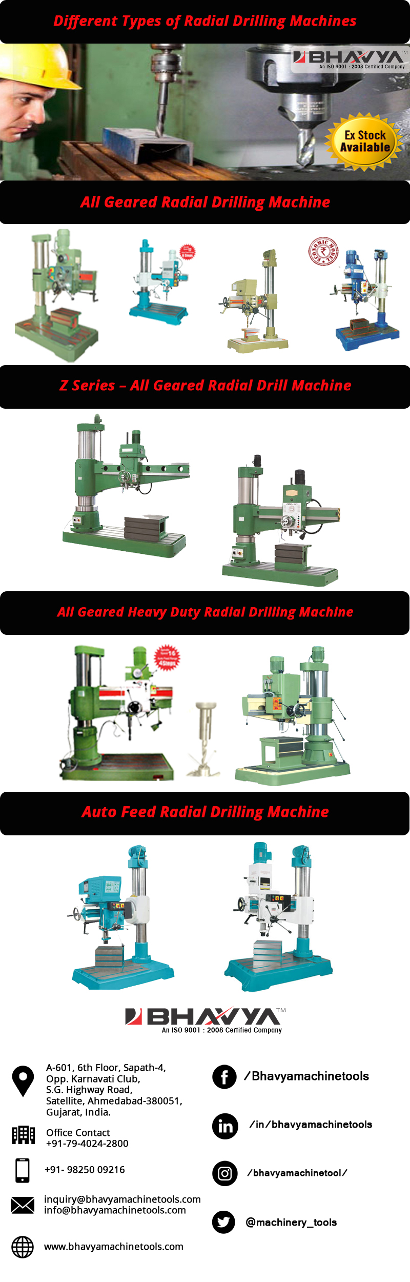Radial Drilling Machine Bhavya Machine Tools
